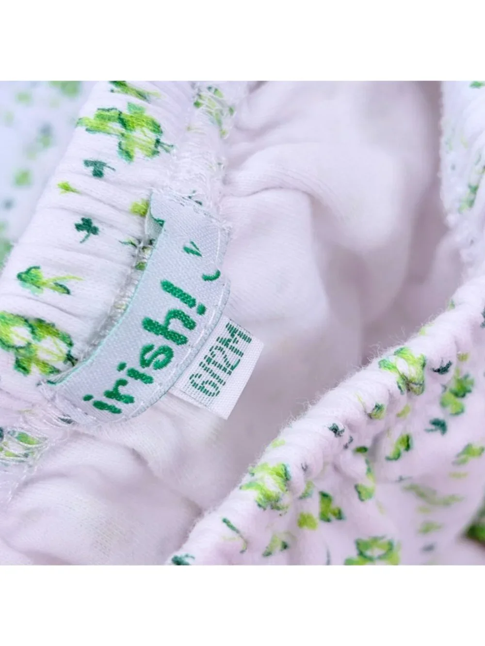 Vintage Girls 4 Leaf Clover St Patty's Day Dress + Bloomers Set Outfit 6m - 12m